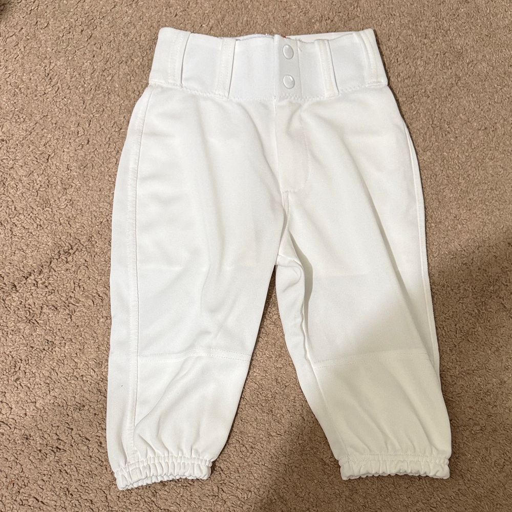 White Kids Baseball Pants ⚾️ 🤍💚